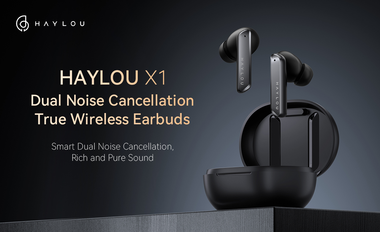 Haylou X1 True Wireless Earbuds: Smart Dual Noise Cancellation, Rich and Pure Sound